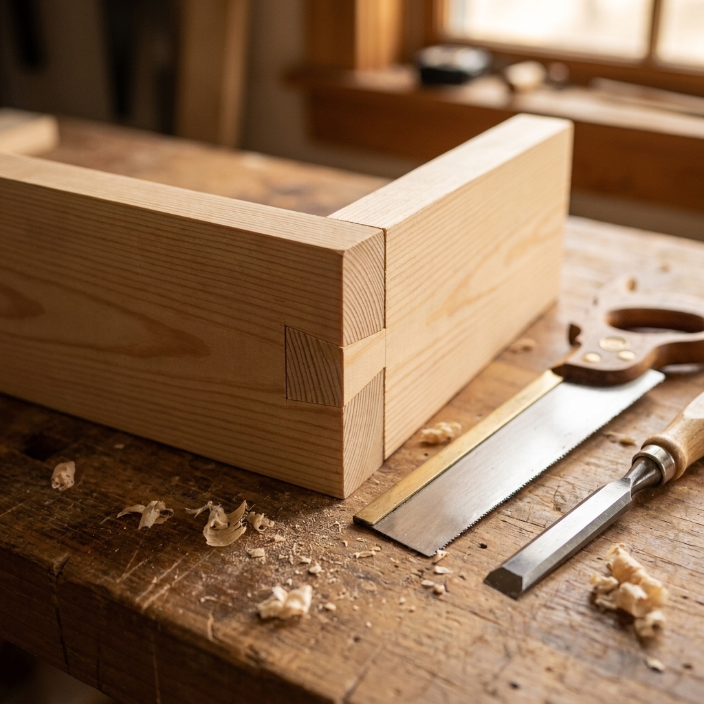 Cut a Half-Lap Joint With a Handsaw and Chisel
